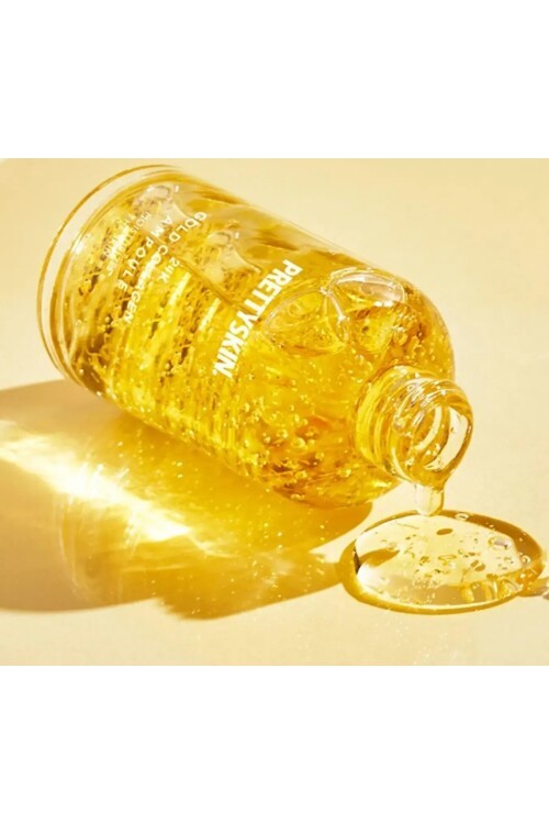 PS PRETTYSKIN 24K Gold Collagen Ampoule 50 ml | Altın ve Kolajen İçerikli Sıkılaştırıcı Yüz Serumu