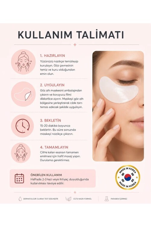 PS PRETTYSKIN Collagen Eye Patch  | Kolajen Göz Altı Maskesi 5li Set
