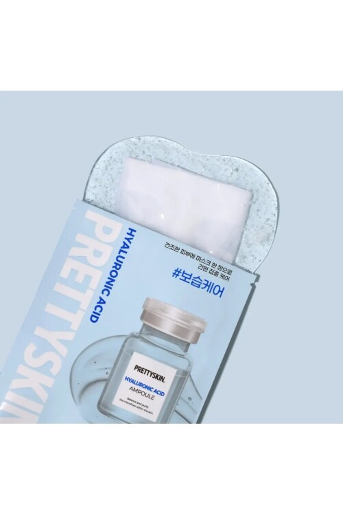 PS PRETTYSKIN Hyaluronic Acid Ampoule Mask Sheet 23g | Yoğun Nemlendirici Kağıt Yüz Maskesi 5li Set