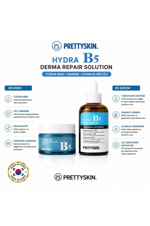 PS PRETTYSKIN Hydra B5 Derma Repair Cream & Hydra B5 Max Serum
