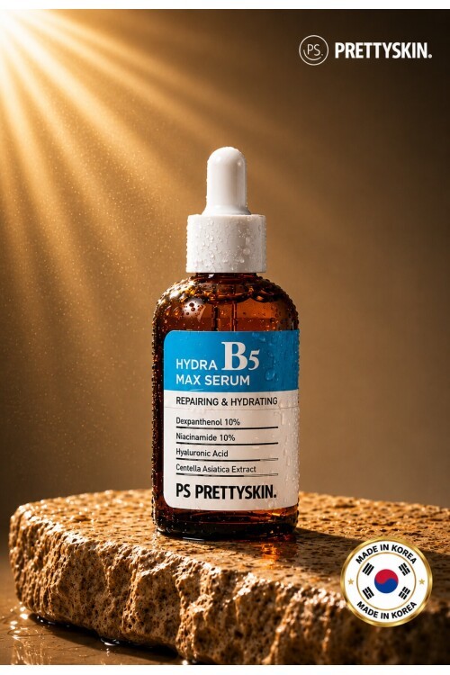 PS PRETTYSKIN Hydra B5 Max Serum 50 ml | Niacinamide %10 & Panthenol %10 Nemlendirici Leke Karşıtı Yüz Serumu