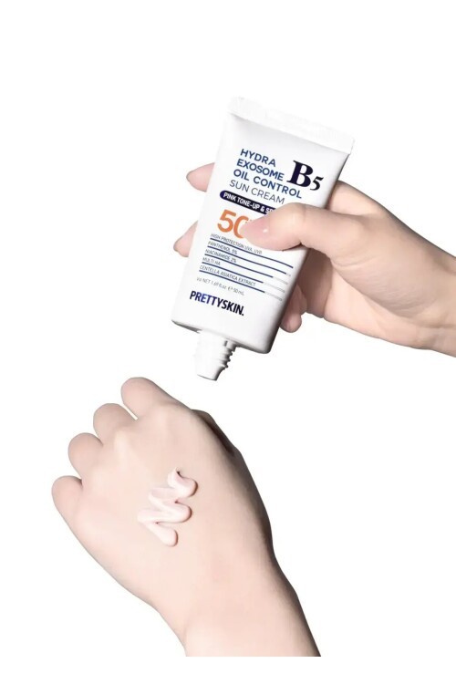 PS PRETTYSKIN Hydra Exosome B5 Oil Control Sun Cream SPF50+ PA++++ 50 ml | Karma Ciltler İçin Sebum Dengeleyici Güneş Kremi