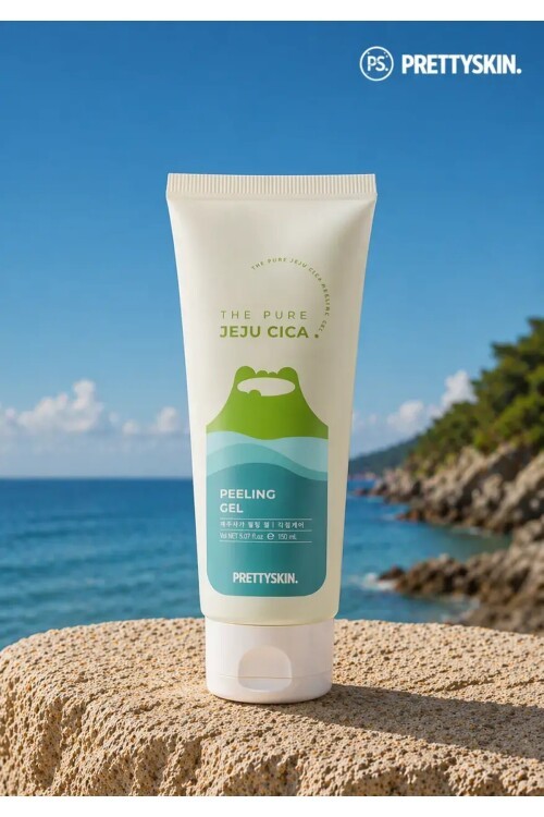 PS PRETTYSKIN Jeju Cica Peeling Gel – Hassas ve Yağlı Ciltler İçin Yatıştırıcı Peeling 150ml