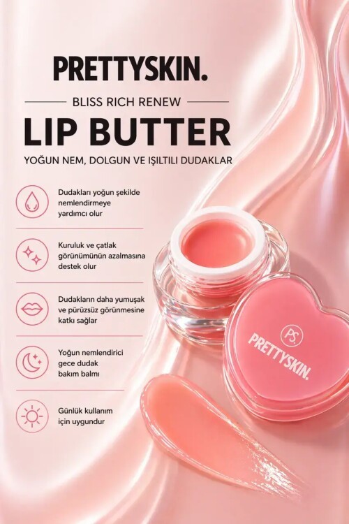 PS PRETTYSKIN Lip Sleeping Pack Balm 6.5 g | Nemlendirici Dudak Bakım Balmı