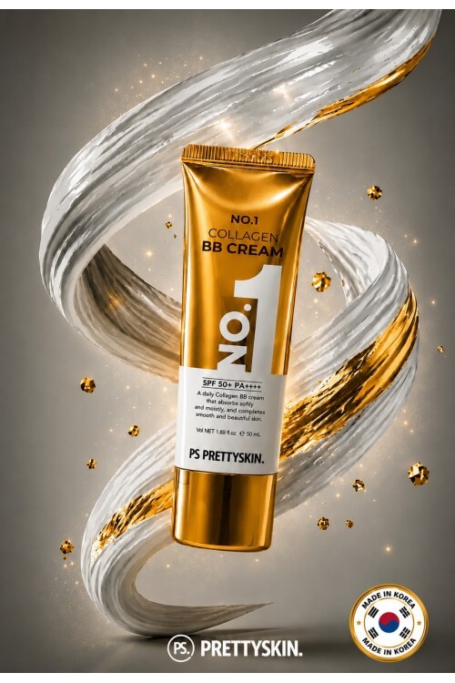 PS PRETTYSKIN No.1 Collagen BB Cream SPF50+ PA++++ 50 ml Kolajen İçerikli Nemlendirici Kapatıcı BB Krem