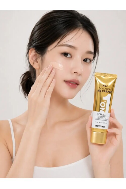 PS PRETTYSKIN No.1 Collagen BB Cream SPF50+ PA++++ 50 ml Kolajen İçerikli Nemlendirici Kapatıcı BB Krem