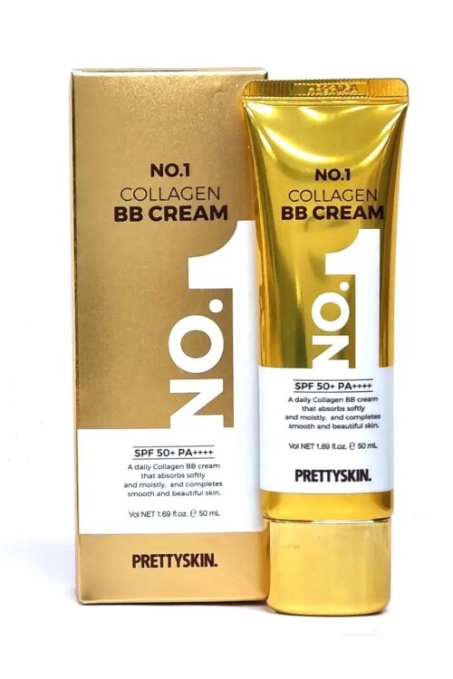 PS PRETTYSKIN No.1 Collagen BB Cream SPF50+ PA++++ 50 ml Kolajen İçerikli Nemlendirici Kapatıcı BB Krem