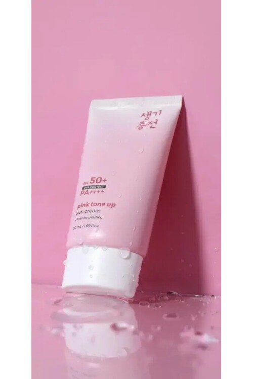 PS PRETTYSKIN Pink Tone Up Sun Cream SPF50+ PA++++ Kore Güneş Kremi Cilt Tonu Eşitleyici Aydınlatıcı 50 ml