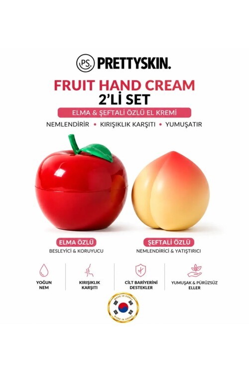 PS PRETTYSKIN Şeftali Hand Cream & Elma Hand Cream