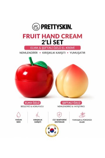 PS PRETTYSKIN Şeftali Hand Cream & Elma Hand Cream