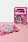 PS PRETTYSKIN Animal Cat Anti-Wrinkle Mask 25 gr | Kırışıklık Karşıtı Nemlendirici Kağıt Yüz Maskesi 4lü Set
