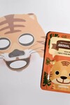 PS PRETTYSKIN Animal Tiger Aqua Mask 25gr | Nemlendirici Kaplan Desenli Kağıt Yüz Maskesi 4lü Set