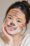 PS PRETTYSKIN Animal Tiger Aqua Mask & Animal Cat Anti-Wrinkle Mask 6lı Set 25g