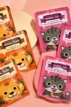PS PRETTYSKIN Animal Tiger Aqua Mask & Animal Cat Anti-Wrinkle Mask 6lı Set 25g