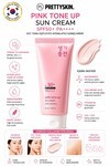 PS PRETTYSKIN Pink Tone Up Sun Cream SPF50+ PA++++ Kore Güneş Kremi Cilt Tonu Eşitleyici Aydınlatıcı 50 ml